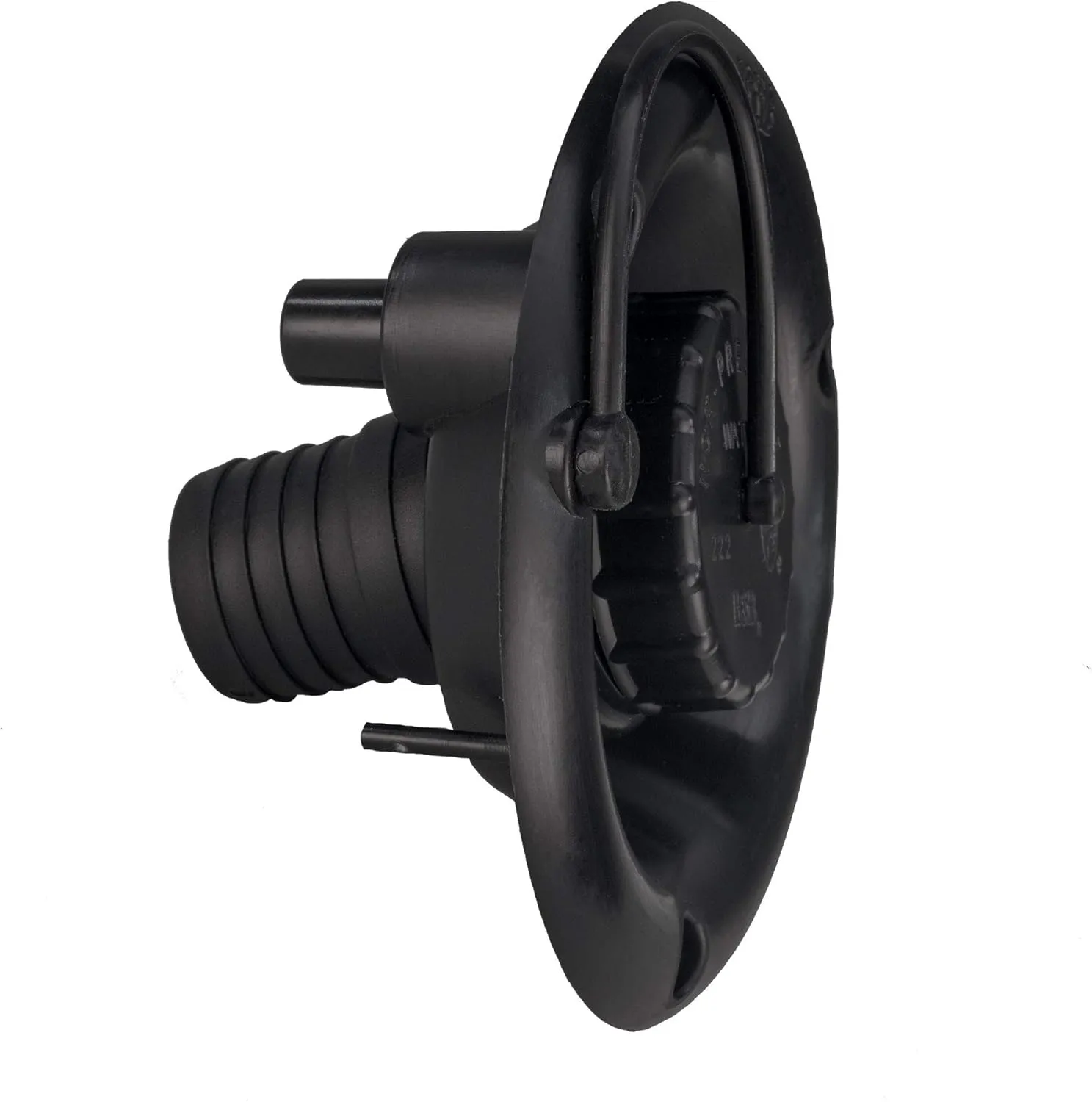 RecPro RV Round Fresh Water Gravity Fill Hatch Inlet | RV Water Fill Hatch | Camper Water Inlet Hatch | Trailer Water Fill Hatch Inlet (Black, Yes Quick Fill)
