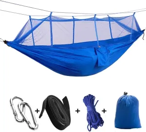 Recreation Camping Hammock Lightweight Durable Portable Travel Hammock with Mosquito Net-2 Person Outdoor Camping Hiking Backpacking Gifts for Hikers