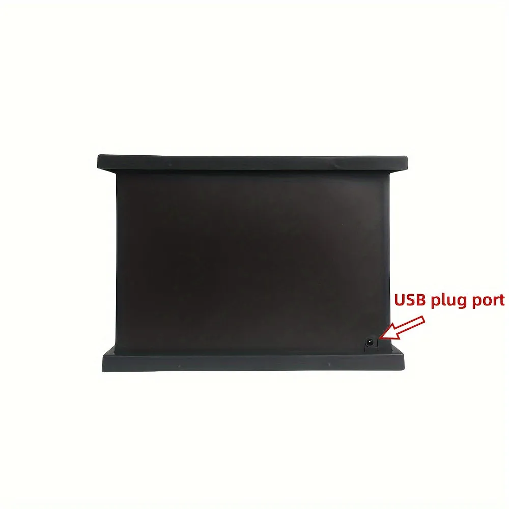 Rectangle Fireplace Lantern with Realistic Flame Effect