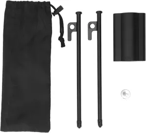 Reinforced Windproof Awning Rod Holder, Camping Tent Pole Holder with Copper Core, Aluminum Alloy Material, Stable Secure for Outdoor Camping Canopy Rods 23 33mm
