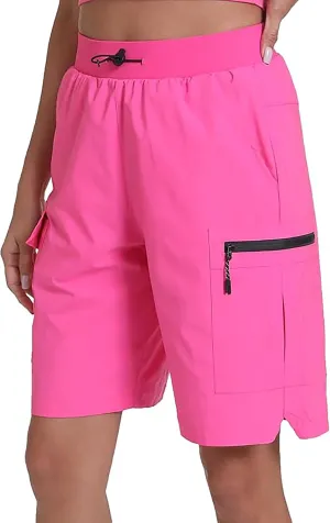Rrosseyz Women's Hiking Cargo Shorts with Pockets Quick Dry Athletic Gym for Women Exercise Lounge