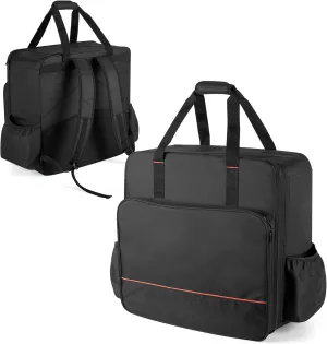 samdew 17 Inch Tabletop Griddle Carry Bag Backpack, Portable Outdoor Griddle Storage Cover Mainly Compatible with Blackstone 17 Inch Tabletop Griddle with & Without Hood, Bag Only (Patented Design)