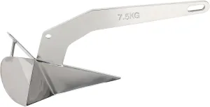 SCITOO Boat Anchor 316 Stainless Steel 5KG/11LB Triangle Anchor Anchors Marine Heavy Duty Steel Boat Anchor Delta Anchor Triangle Plow Anchor (Delta/Wing Style Boat Anchor, 15LB/7KG)