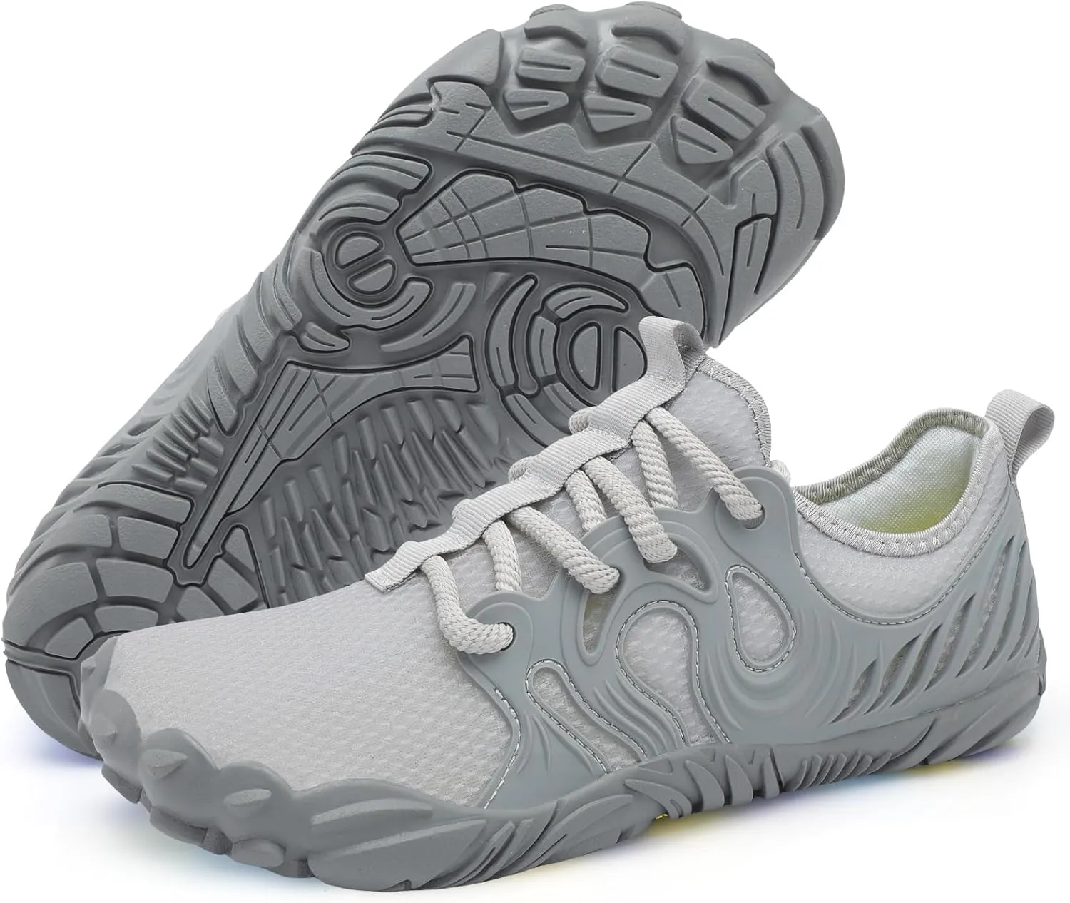 Scurtain Unisex Mens Womens Athletic Hiking Water Shoes Barefoot Aqua Shoes for Beach Swimming Hiking Boating Sailing
