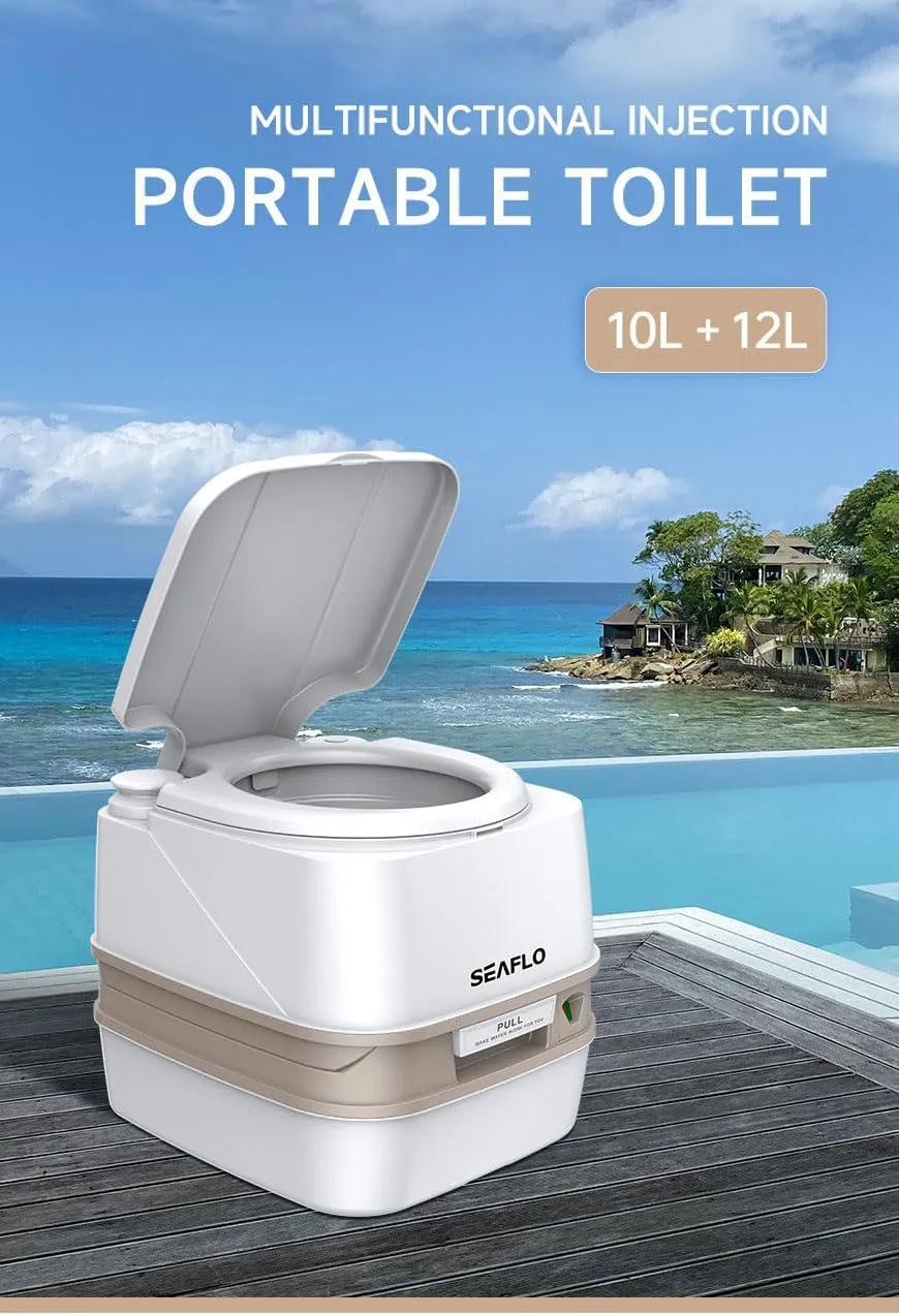 SEAFLO 3.2 Gallon (12L) Premium Portable Travel Toilet
