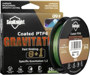 SeaKnight G9 II 8 1 Braide line, 9 Strands Braided Fishing Line Fast Sinking Fishing Line 164Yds/328Yds Seawater-Proof UV-Proof Coated PTFE Sea Fishing Line Braid 17-80LB