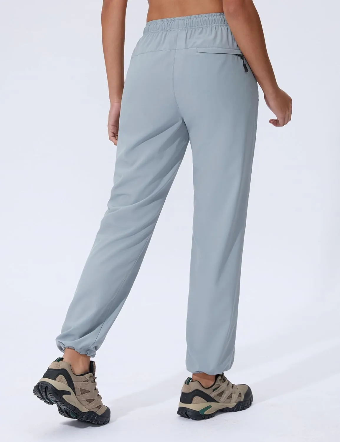 Seamaid Women's Hiking Pants Quick Dry Lightweight Travel Pants with Zipper Pockets Water Resistant for Outdoor Camping