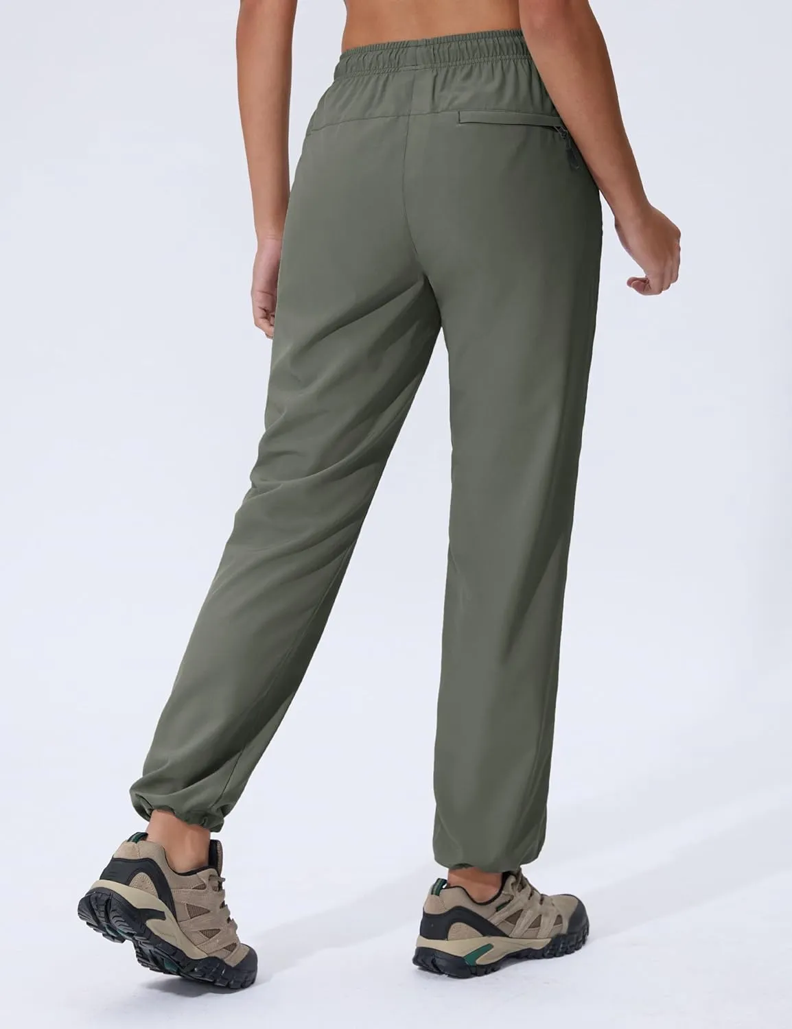 Seamaid Women's Hiking Pants Quick Dry Lightweight Travel Pants with Zipper Pockets Water Resistant for Outdoor Camping