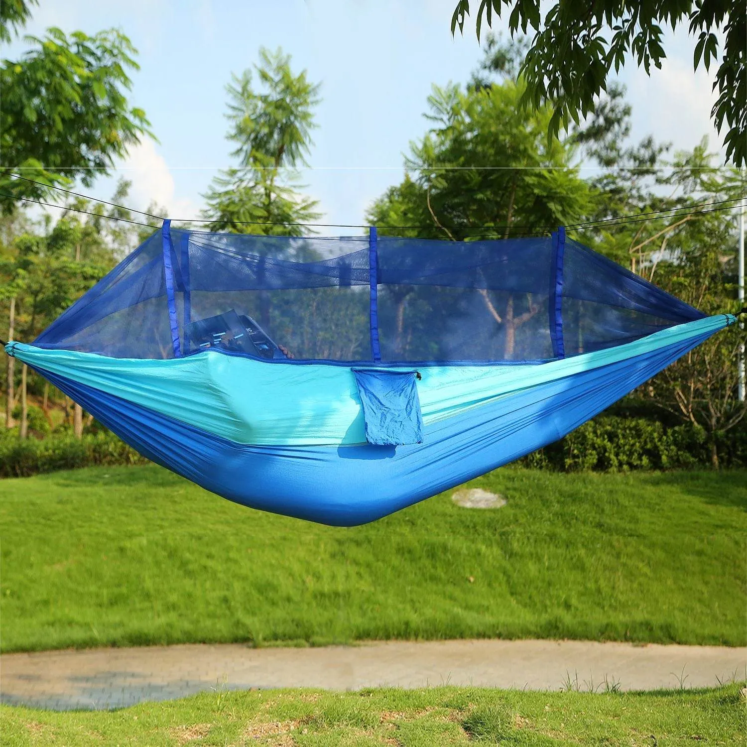 Seamless integration Time-limited offer Double with Mosquito Portable Net Camping Hammock