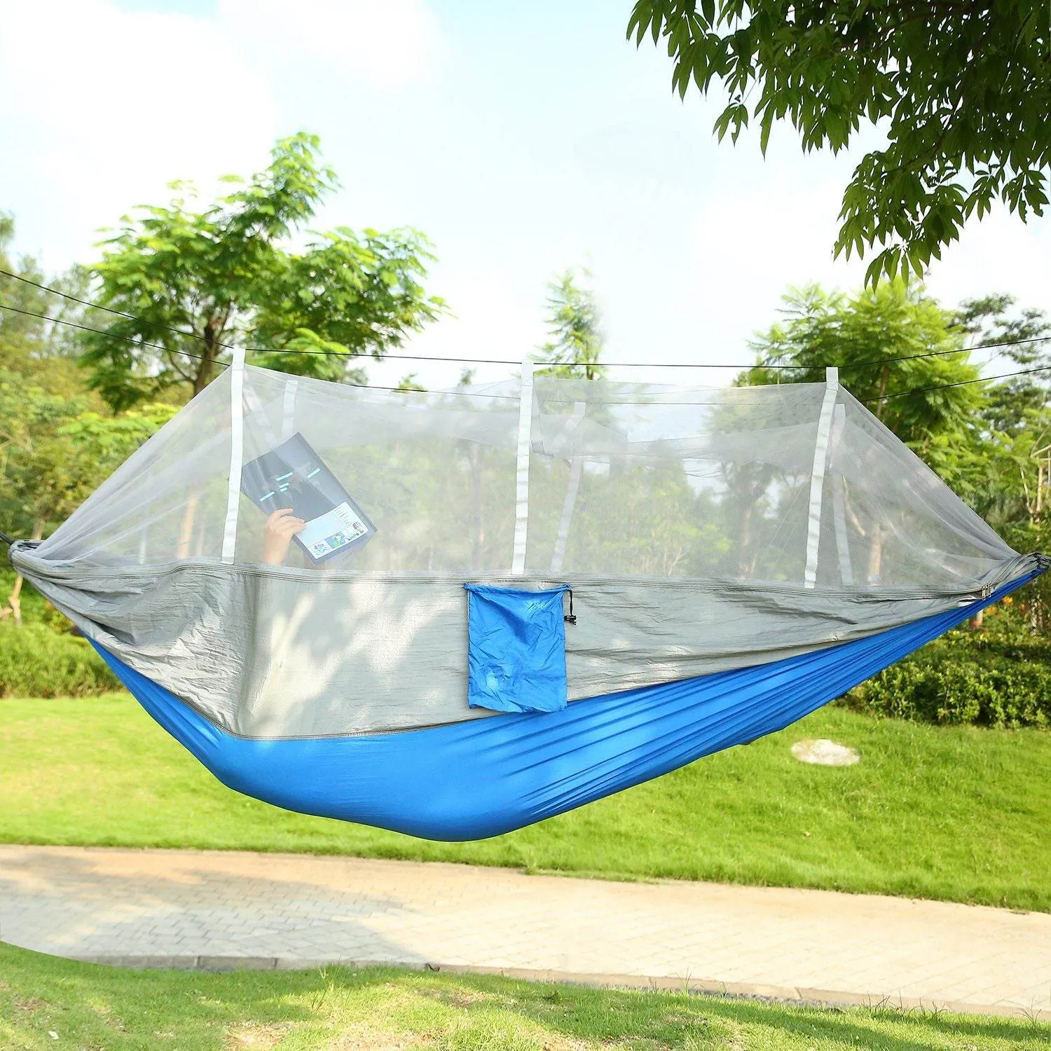 Seamless integration Time-limited offer Double with Mosquito Portable Net Camping Hammock