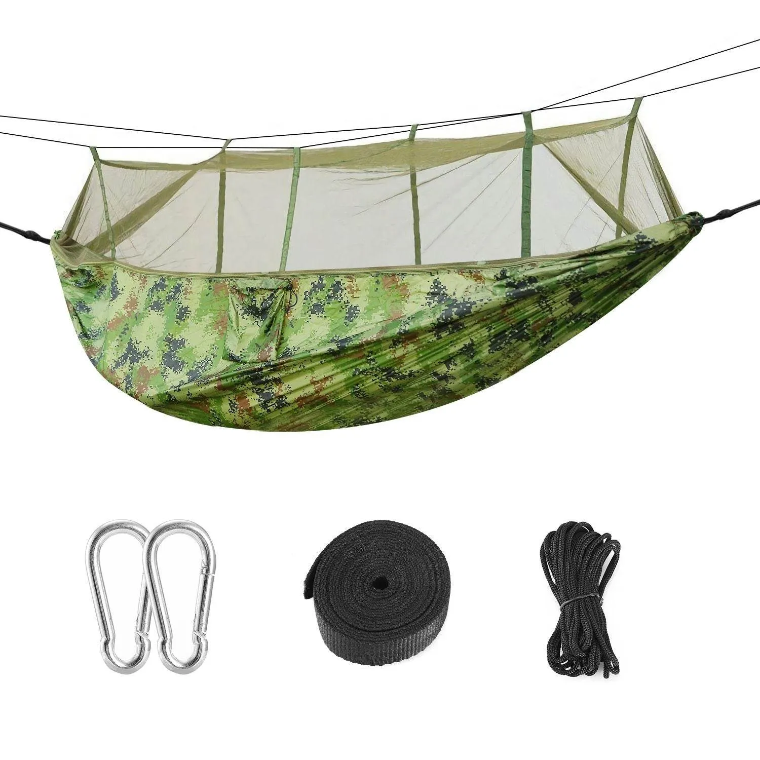 Seamless integration Time-limited offer Double with Mosquito Portable Net Camping Hammock