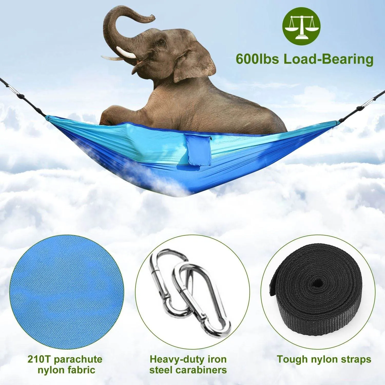 Seamless integration Time-limited offer Double with Mosquito Portable Net Camping Hammock