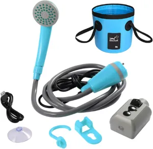 Shower Portable CamShower with 20L Water Bucket Outdoor Shower Pump Reable Shower for CamHiking Traveling Backpacking