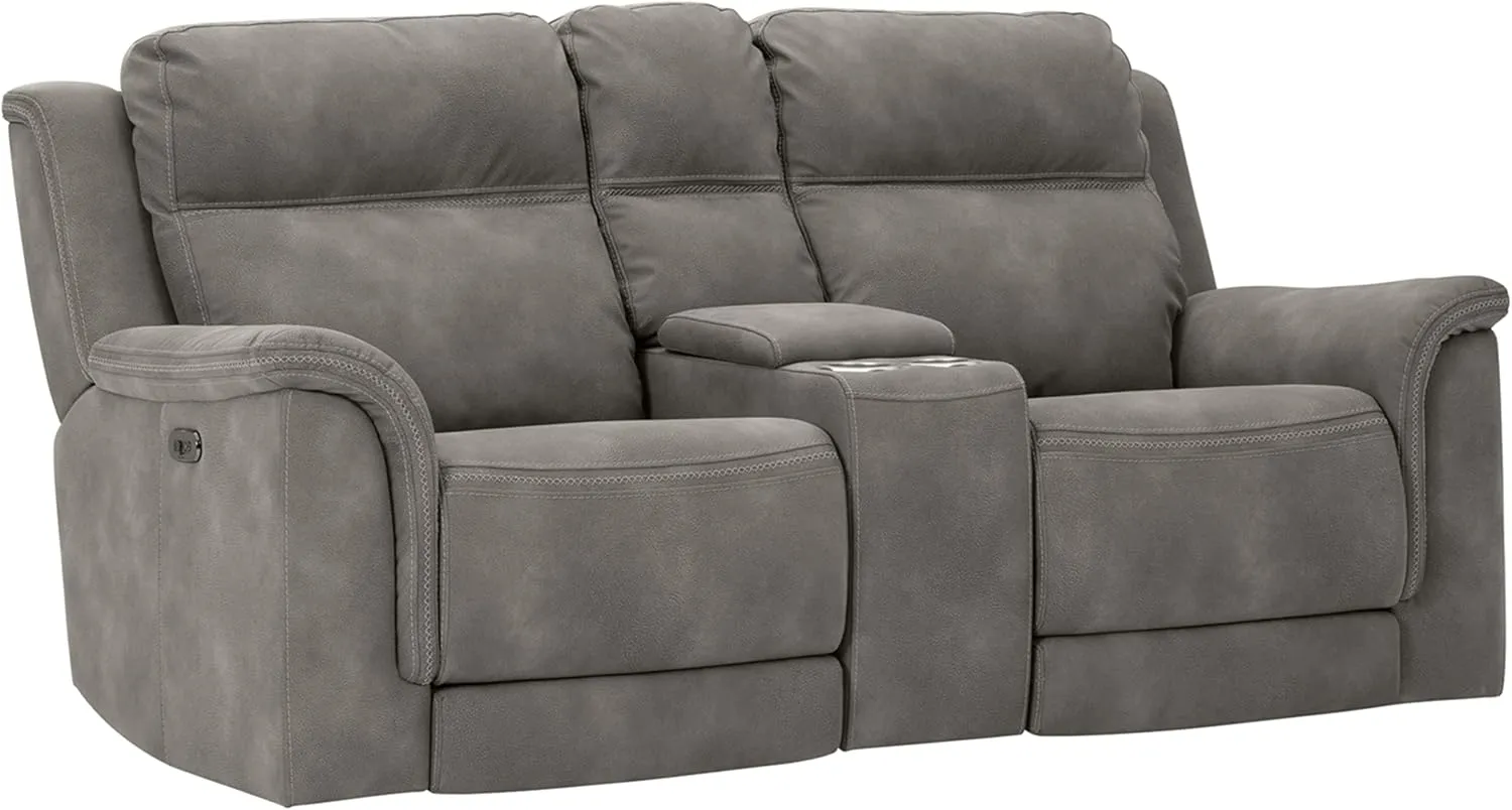 Signature Design by Ashley Next-Gen DuraPella Love Seats, Slate