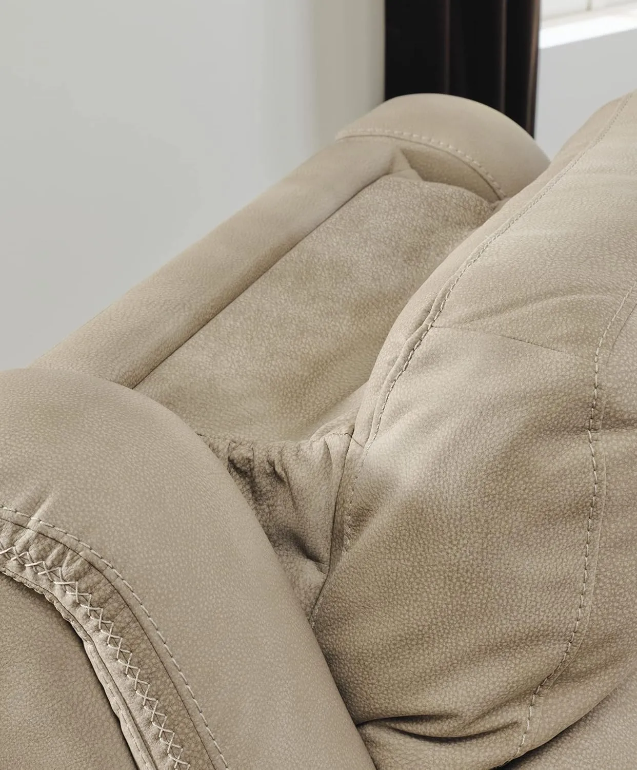 Signature Design by Ashley Next-Gen DuraPella Power Recliner with Adjustable Headrest, Beige