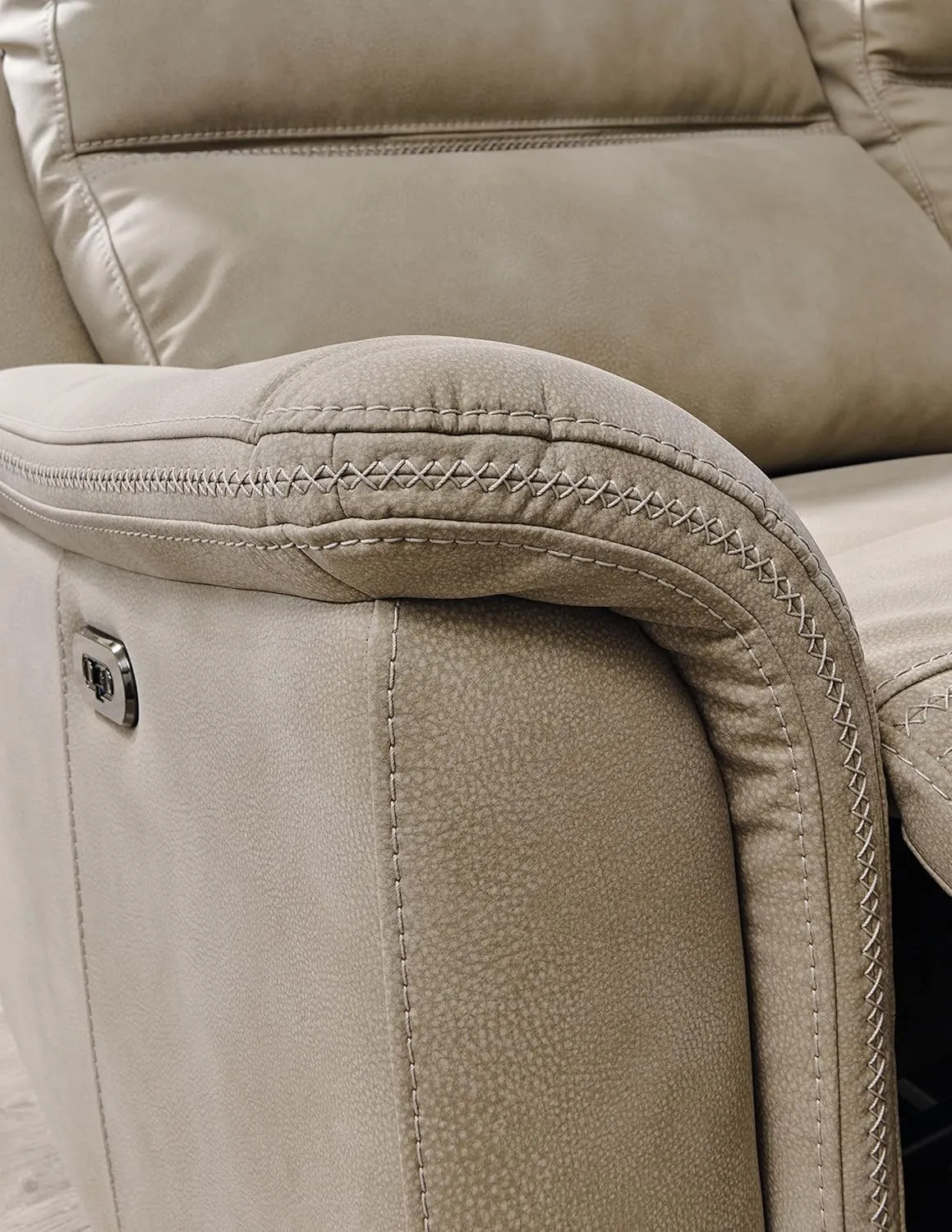 Signature Design by Ashley Next-Gen DuraPella Power Recliner with Adjustable Headrest, Beige
