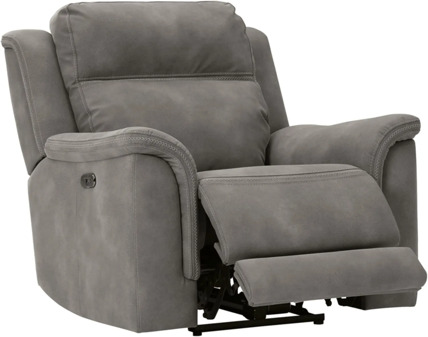 Signature Design by Ashley Next-Gen DuraPella Power Recliner with Adjustable Headrest, Gray