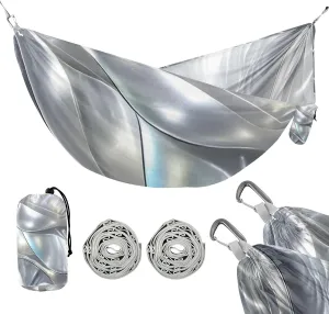 Silver Shell 330lb Capacity Outdoor Hammock Rope Hammock for Patio Backyard Lounge Base Base para poner hamaca