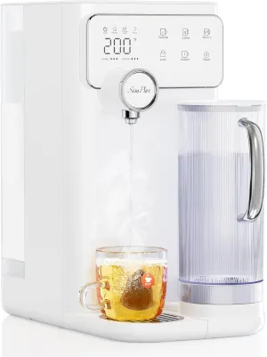SimPure Y10H Instant Hot Reverse Osmosis Water Filter Countertop, 6-Stage RO Water Filtration System, Heating Water Dispenser with Safety Lock, BPA-Free Portable Pitcher, No Installation