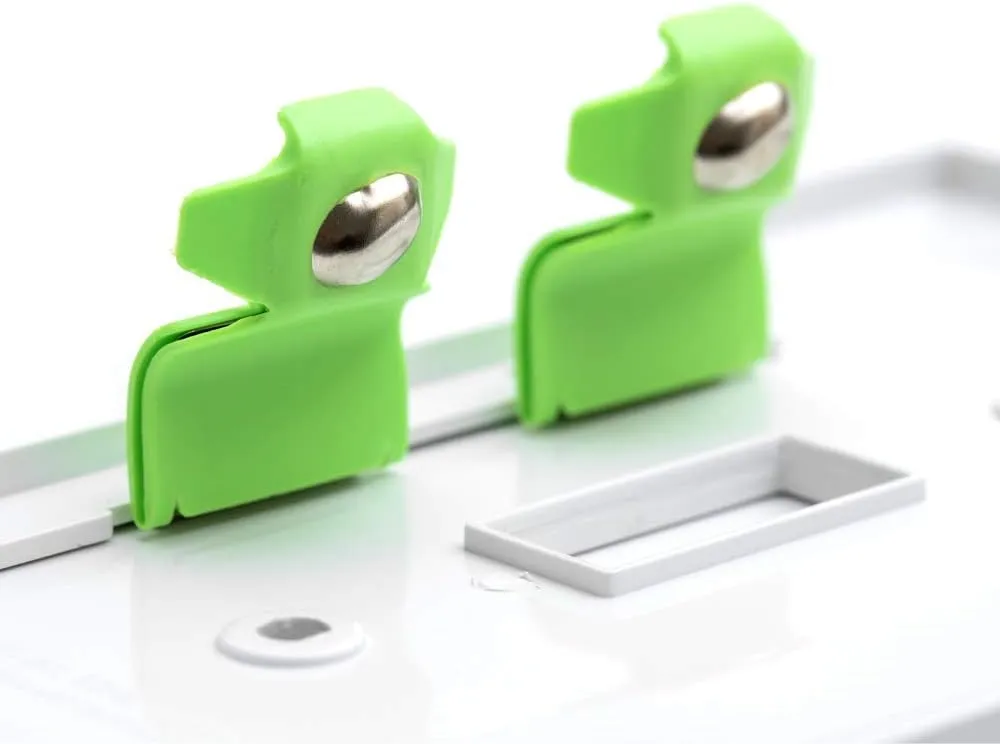Single - SnapPower SwitchLight [for Double-Gang Light Switches] - Switch Wall Plate with Built-in LED Night Lights - Bright/Dim/Off Options - Auto On/Off Sensor - (Toggle, Light Almond)