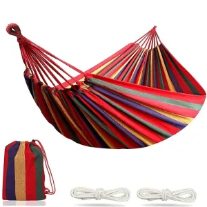 Single Wide Thick Canvas Hammock