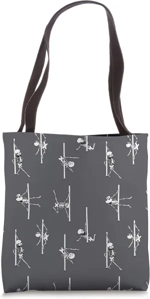 Skeleton Pole Dancing Club Tote Bag