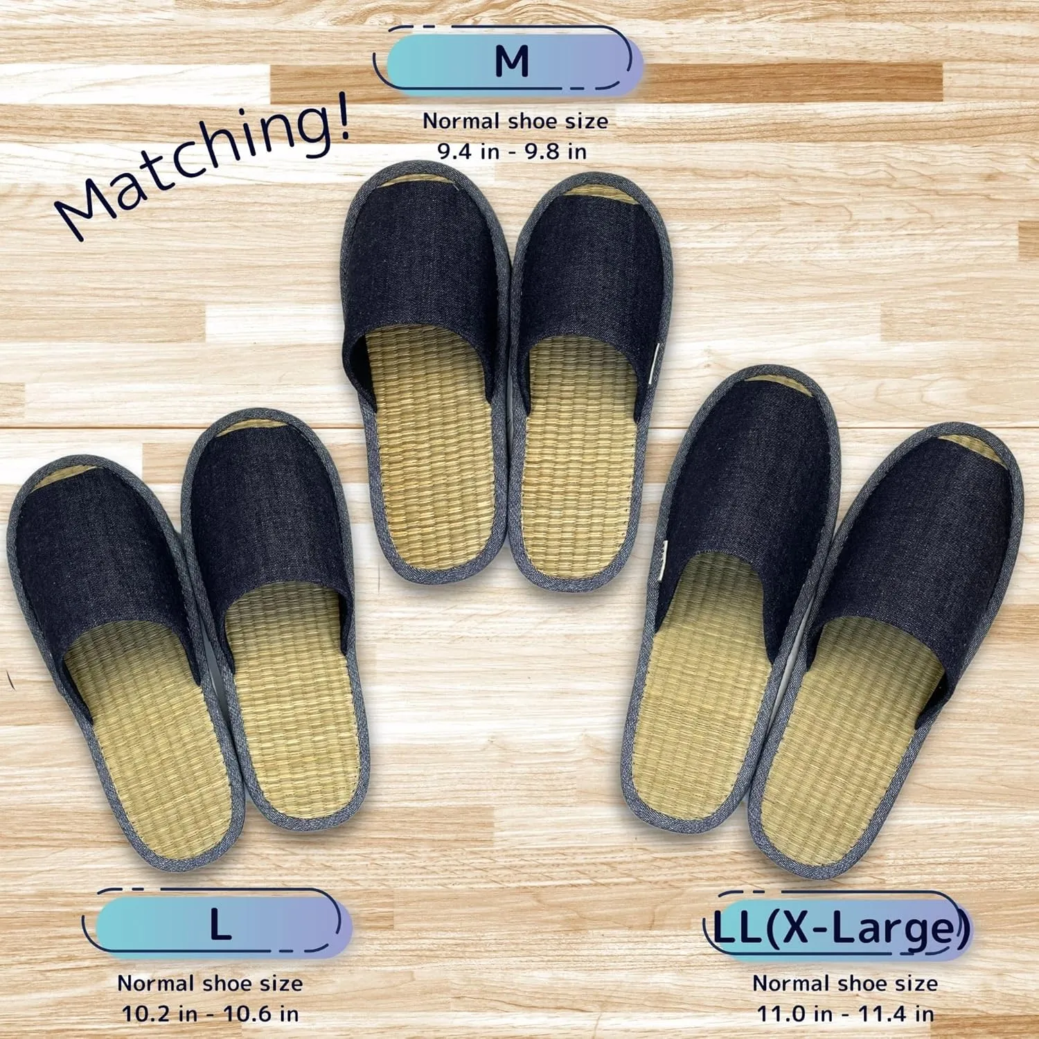 Slippers Scuffs Room Shoes Rush Made in Japan Okayama Denim Front Opening At Home Men's Ladies'