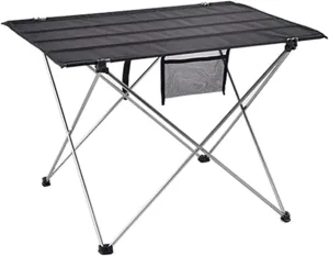 Small Outdoor Folding Tables Portable Ultralight Picnic Desk Camp Tables Compact Camping and Utility Folding Tables Compact Camp Tables Picnic Desk, Black