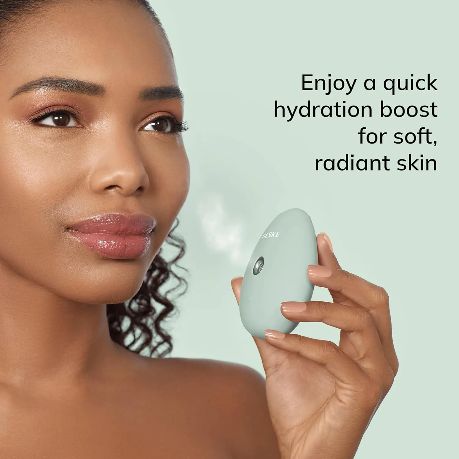 SmartAppGuided™ Facial Hydration Refresher | 4 in 1 | Water Atomizer | Moisturizing Spray Machine | Face Mister | Humidifier for Natural Glow | Reduce Redness & Dry Skin