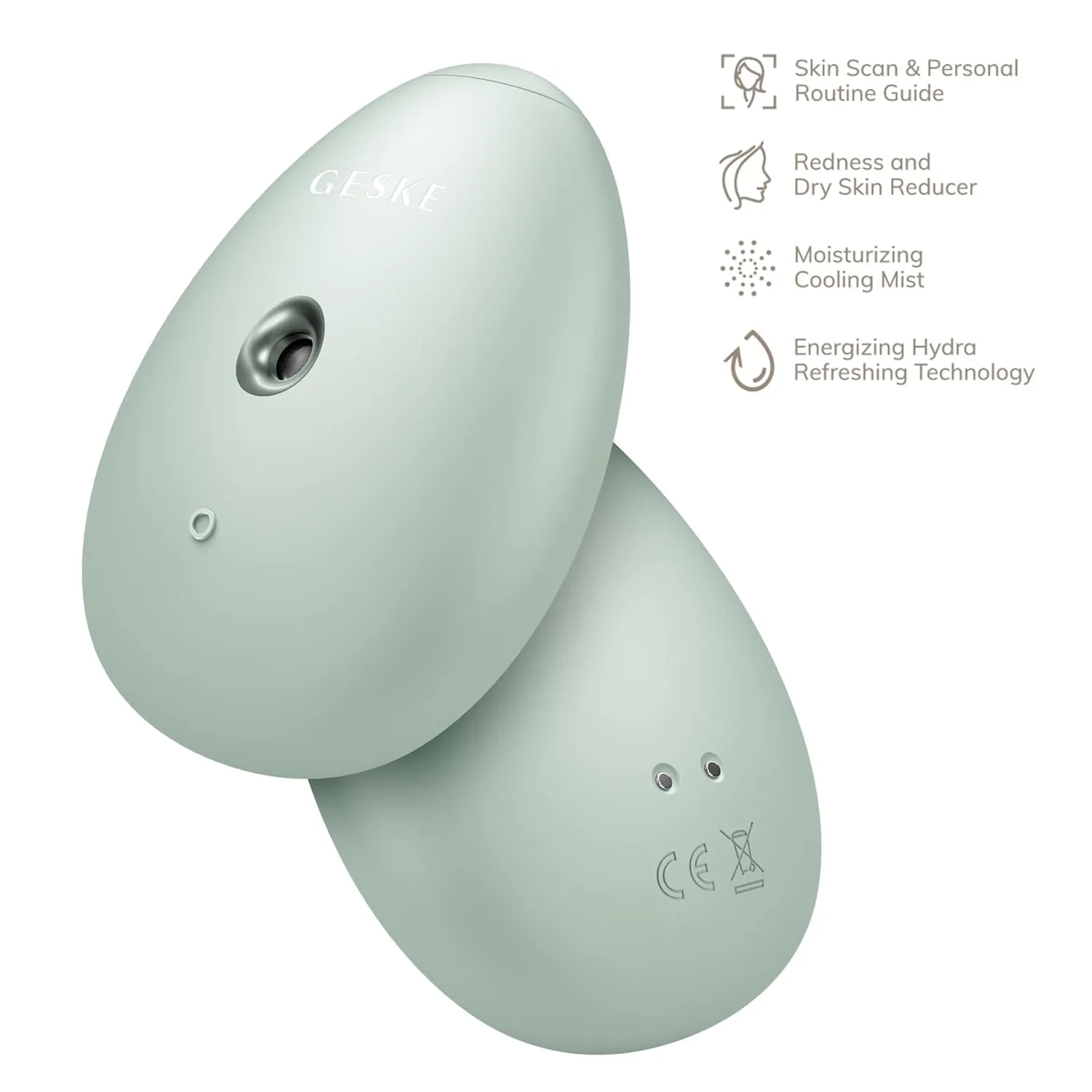 SmartAppGuided™ Facial Hydration Refresher | 4 in 1 | Water Atomizer | Moisturizing Spray Machine | Face Mister | Humidifier for Natural Glow | Reduce Redness & Dry Skin