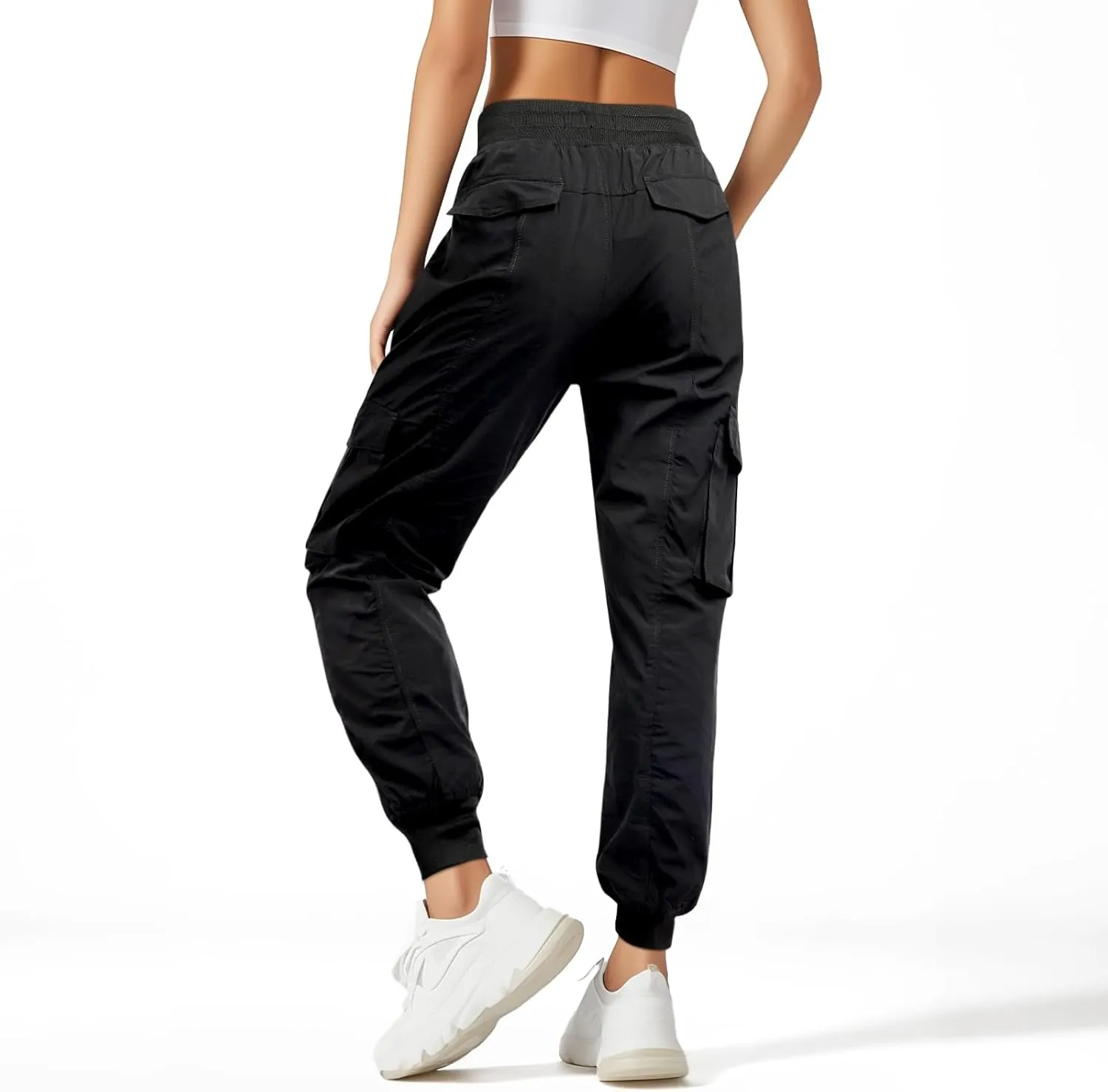 smawell Women's Hiking Cargo Pants Quick Dry Water Resistant Joggers with Pockets
