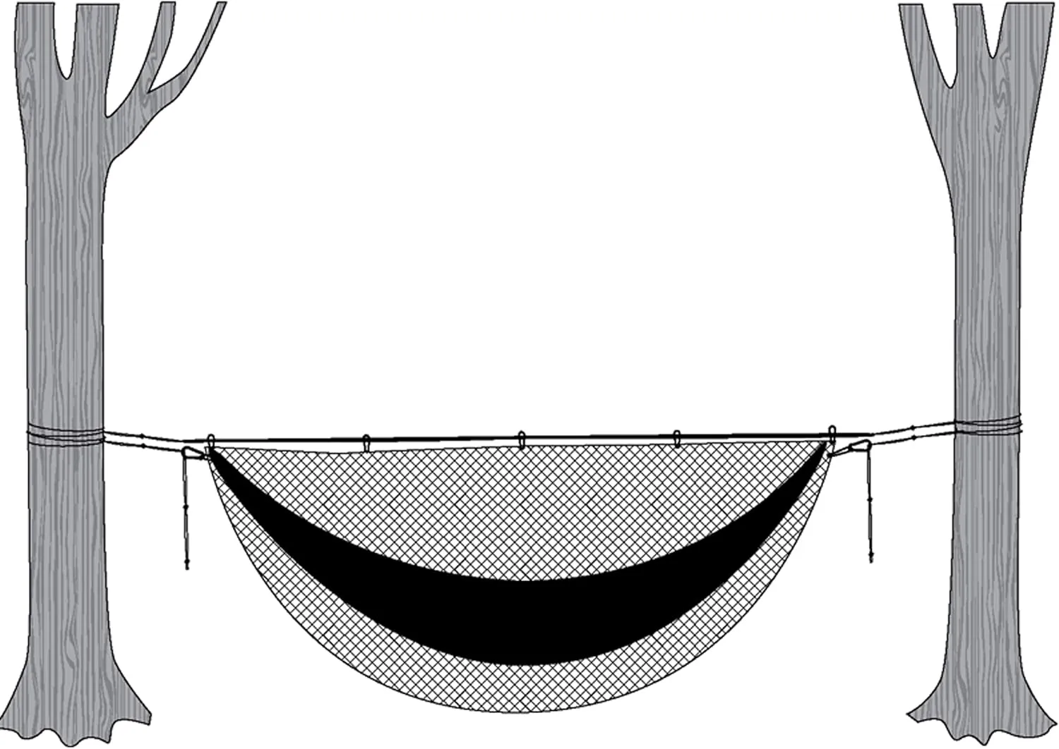 Snugpak Hammock Net, No-See-Um Mosquito Mesh, Vertical Zip Exit, Olive