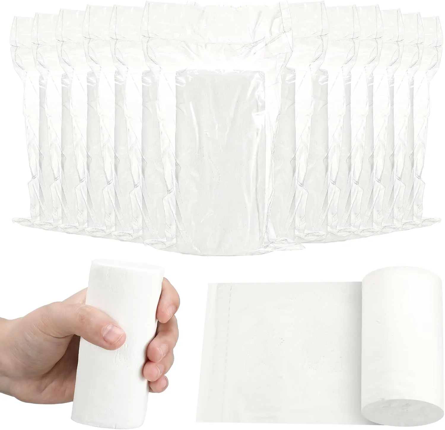 Soft Toilet Paper Rolls Packable Camp Toilet Tissue Soft Travel Toilet Paper Coreless Travel Size Toilet Paper for Camping Hiking Outdoors