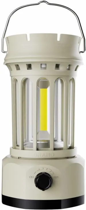 Solar Camping Lantern - Vintage Portable Handheld Light for Tent, Campsite & Outdoor Ambience | Waterproof Rechargeable Solar Powered LED Lantern