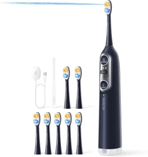 Soocas NEOS II - Sonic Electric Toothbrush and Water Flosser, Cordless Oral Irrigator, Electric Toothbrush for Adults, Portable Water Flosser, Superior Plaque Removal, Dark Violet