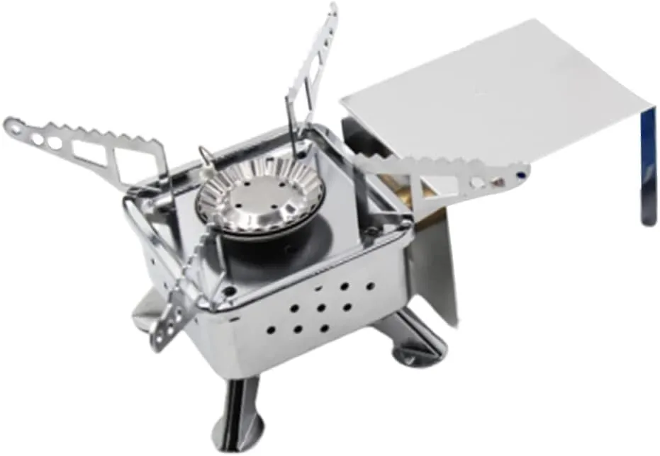 Sosoport Mini Camping Stove Single Burner Propane Gas Cooker Picnic Stove Outdoor Cooking Furnace