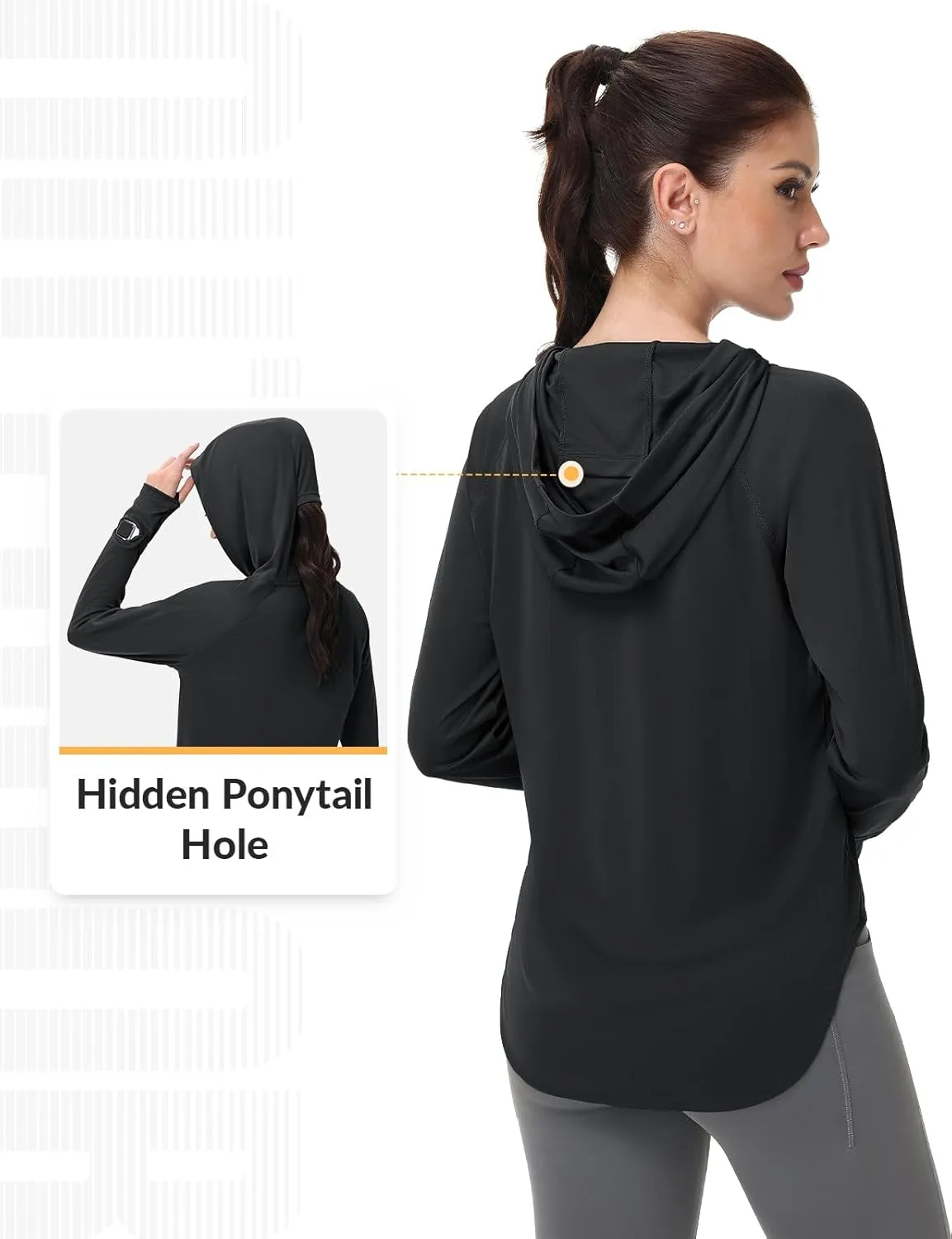 SPEXIAL Women's UPF 50  Sun Shirt SPF Long Sleeve Fishing Hiking Shirts with Hoodie UV Protection Lightweight Outdoor