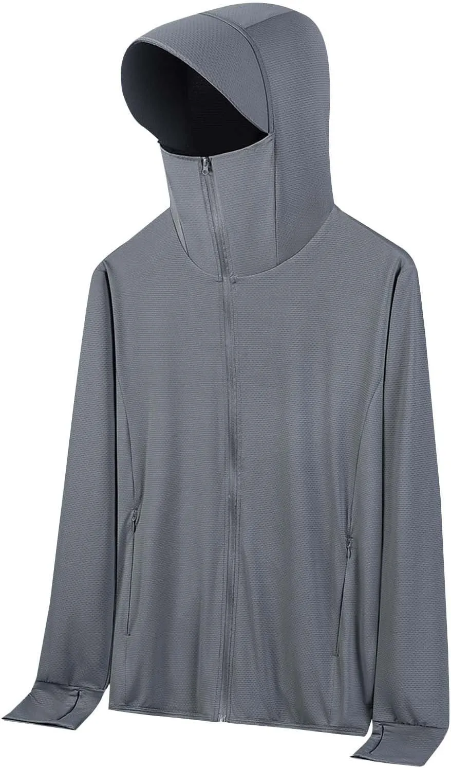 SPF Shirts for Women Long Sleeve UPF 50  Sun Protection Hoodies Jacket Lightweight Full Zip Cooling Rash Guard Pockets