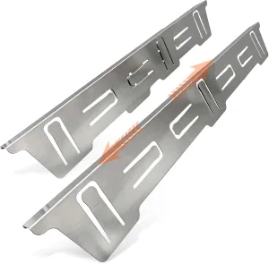 Stainless Steel Stove & Counter Top Gap Covers Adjustable Length 13.8"-27.6”Oven Side Filler Kit Between, Heat Resistant Slide-in Range Trim Guard for Seamless Kitchen Accessories (Silver)