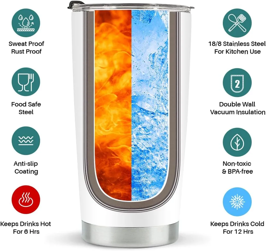 Stainless Steel Vacuum Insulated Tumbler - 20 oz, Perfect 14th Birthday Gift for Girls
