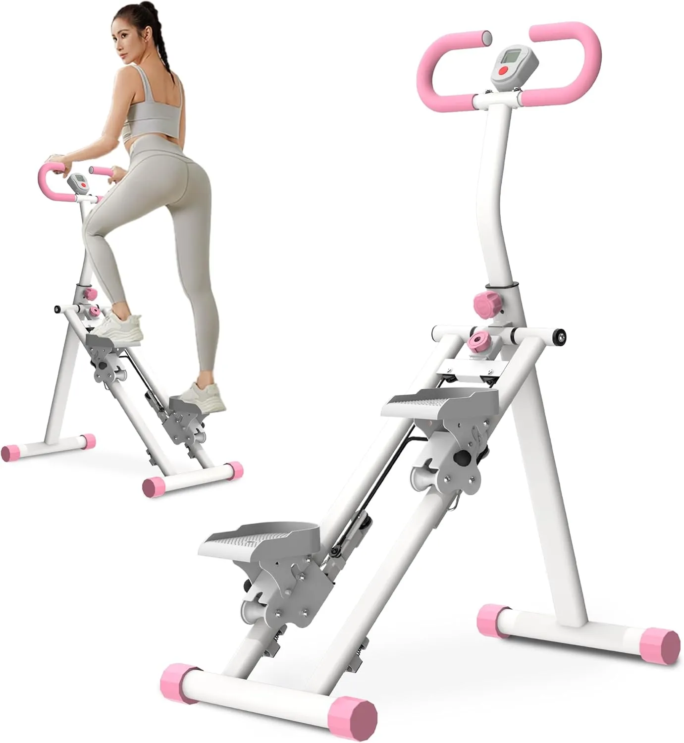 Stair Stepper for Home,Vertical Climber Workout Machine,Stair Stepper with Handlebar for Full-Body Exercise Stair Stepper with Stable Frame Adjustable Handlebar
