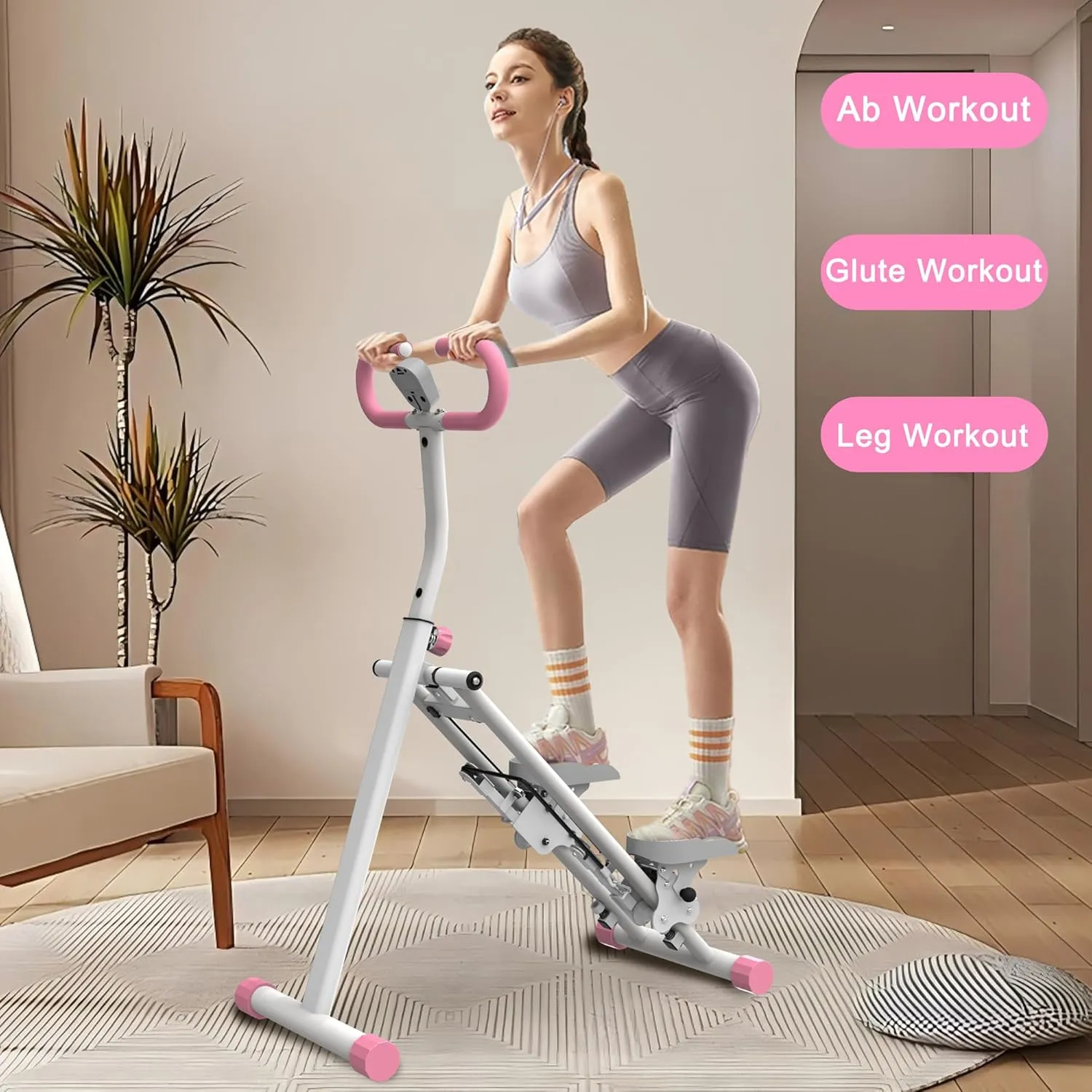 Stair Stepper for Home,Vertical Climber Workout Machine,Stair Stepper with Handlebar for Full-Body Exercise Stair Stepper with Stable Frame Adjustable Handlebar