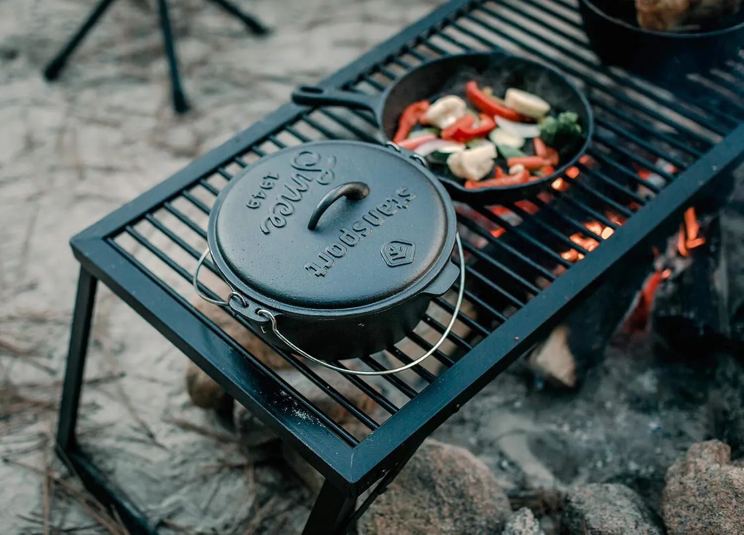 Stansport Powder Coated Steel Portable Camp Grill