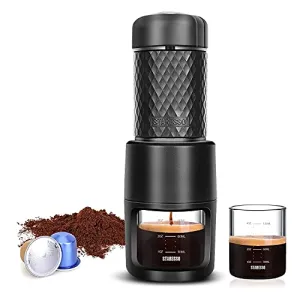 STARESSO Classic Portable Espresso Machine, Unique 2 in 1