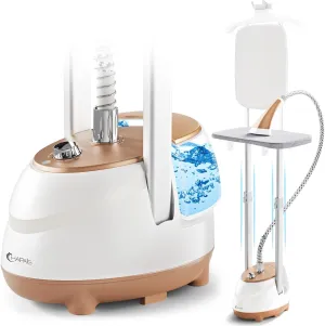 Steamer for Clothes,1800W Standing Garment Steamer with Adjustable Double Rod,Flat and Hanging Ironing,Clothes Steamers with 10 Ironing Modes,30s Fast Heat-up