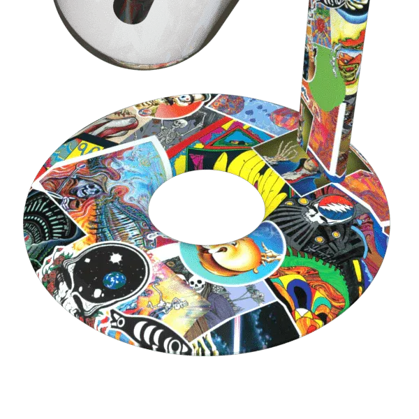 Stündenglass x Grateful Dead Gravity Infuser Water Pipe - Legacy Patchwork / 15"