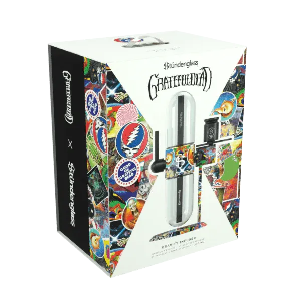 Stündenglass x Grateful Dead Gravity Infuser Water Pipe - Legacy Patchwork / 15"