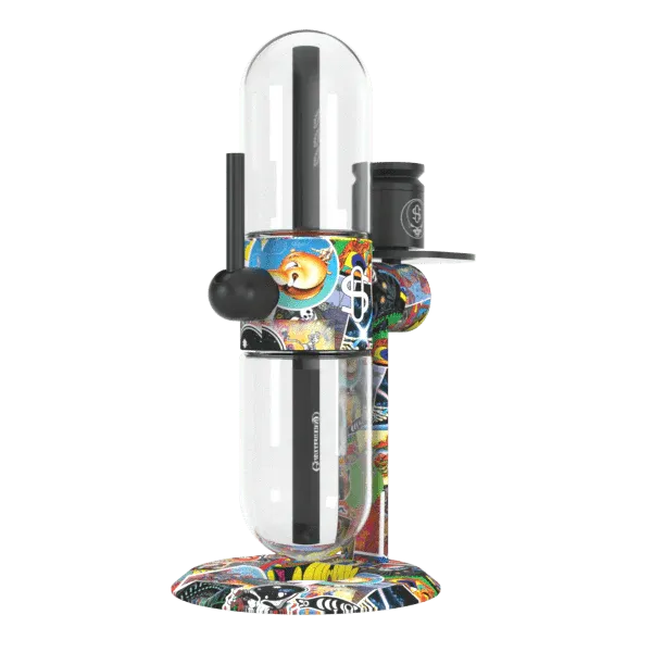 Stündenglass x Grateful Dead Gravity Infuser Water Pipe - Legacy Patchwork / 15"