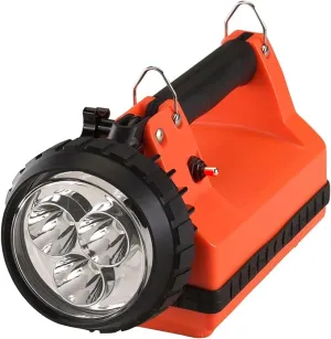 Streamlight 45861 E-Spot Firebox 540-Lumen Rechargeable Spot Beam Lantern with Dual Rear LEDs, AC/DC Charging, Heavy Duty Shoulder Strap, and Mounting Rack, Orange