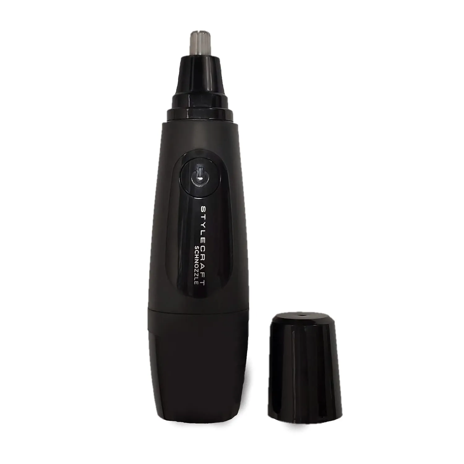 STYLECRAFT Schnozzle Cordless Nose and Ear Trimmer, Water Resistant, Portable, LED Light, Matte Black